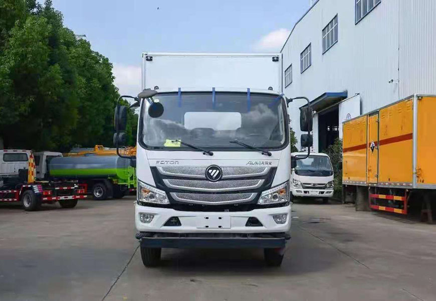 國六福田歐馬可5.15米易燃?xì)怏w廂式運輸車